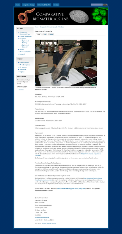 Member Profile Pages Member Profile Pages