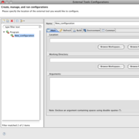 New External Tools Configuration