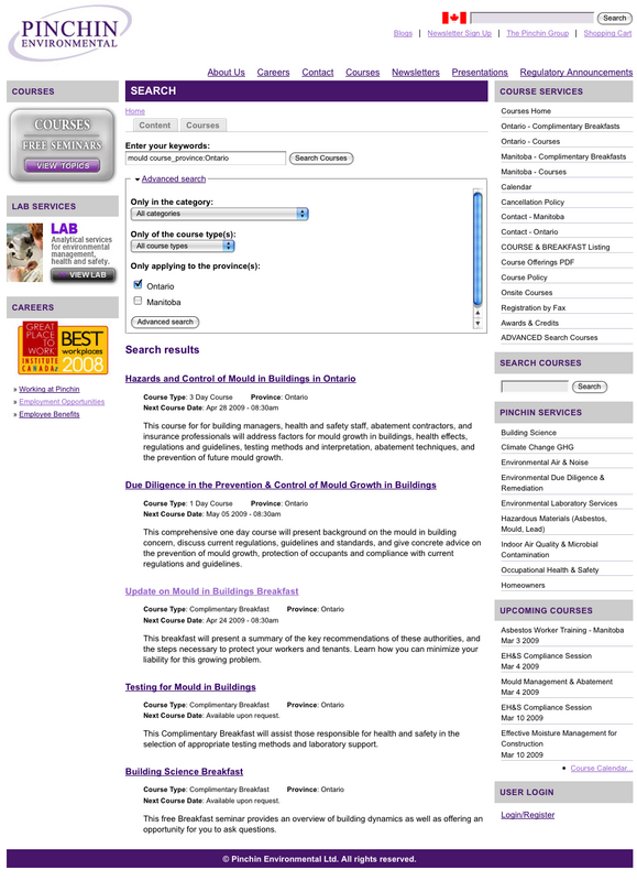 Custom Courses Search Custom Courses Search